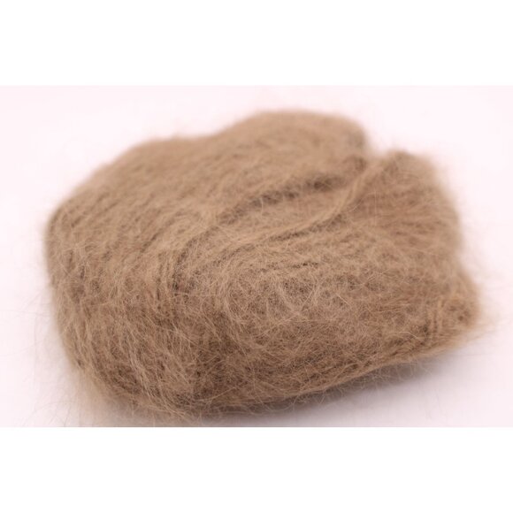 100% Pure French angora Rabbit Hair Yarn Fiber Made In France 10 Grams Brown - Picture 4 of 7